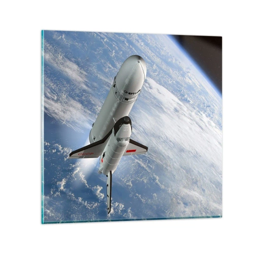 Obraz na szkle - Kosmiczne wniebowstąpienie - 70x70 cm