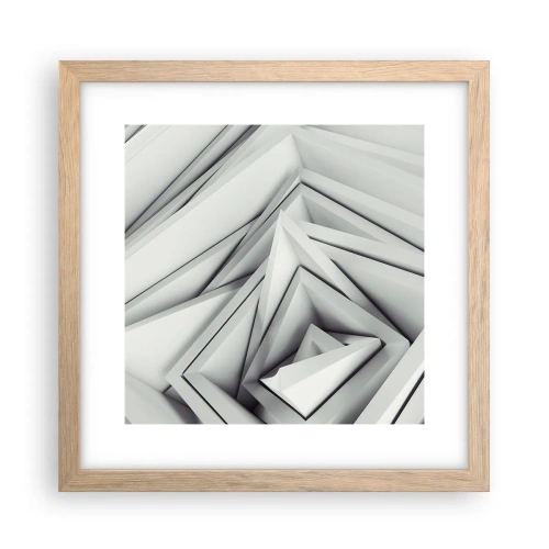 Plakat w ramie jasny dąb - Ostrych kątów pąkowie - 30x30 cm