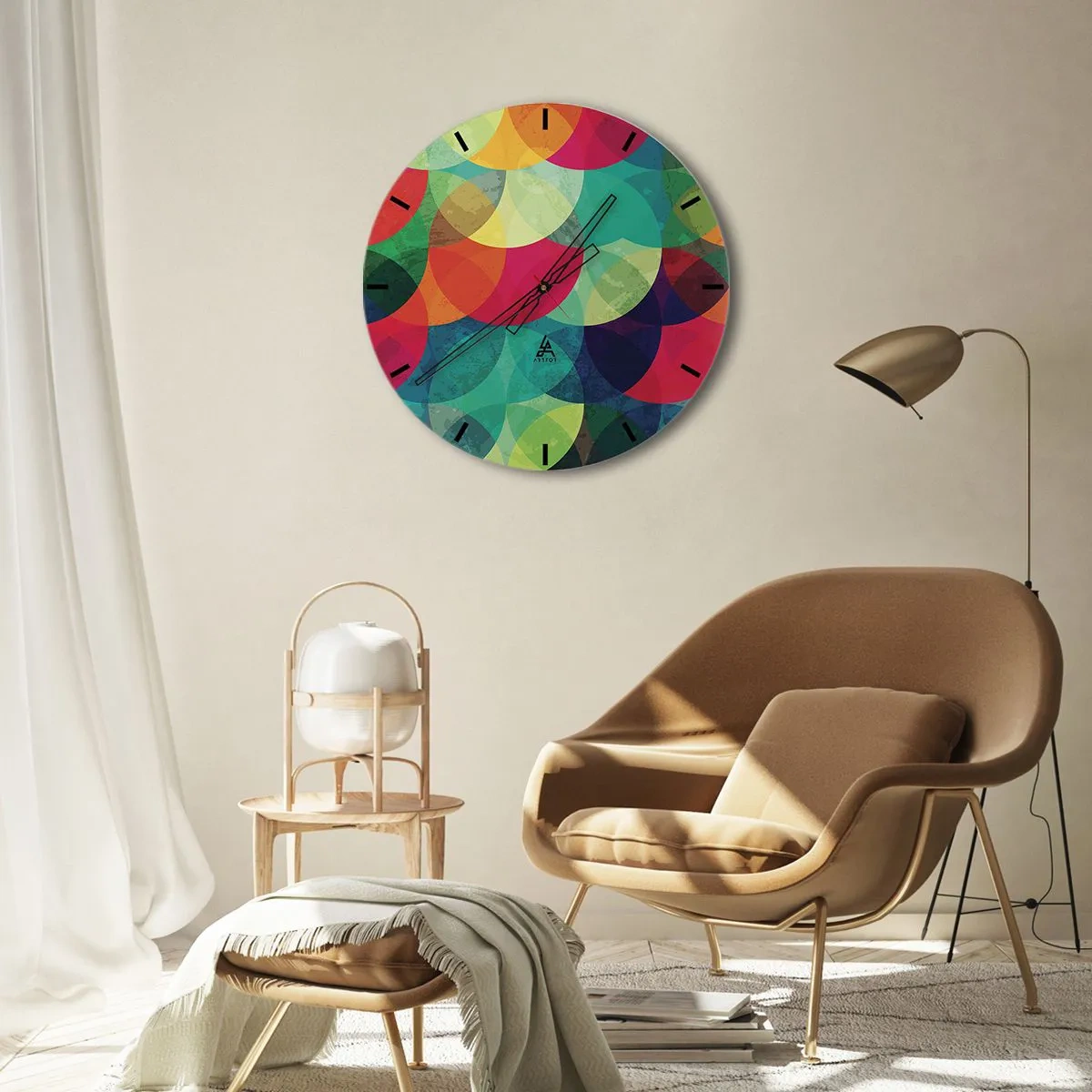 Zegar ścienny - Wtęczowstąpienie - 40x40 cm