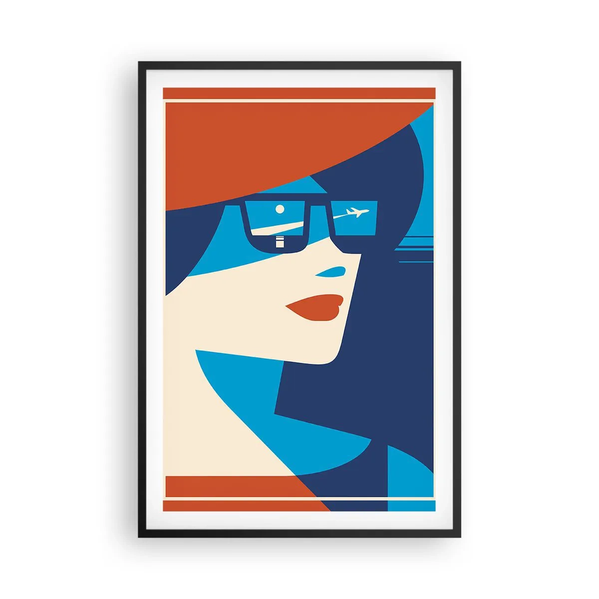 Plakat w czarnej ramie - Wakacyjna podróż - 61x91 cm