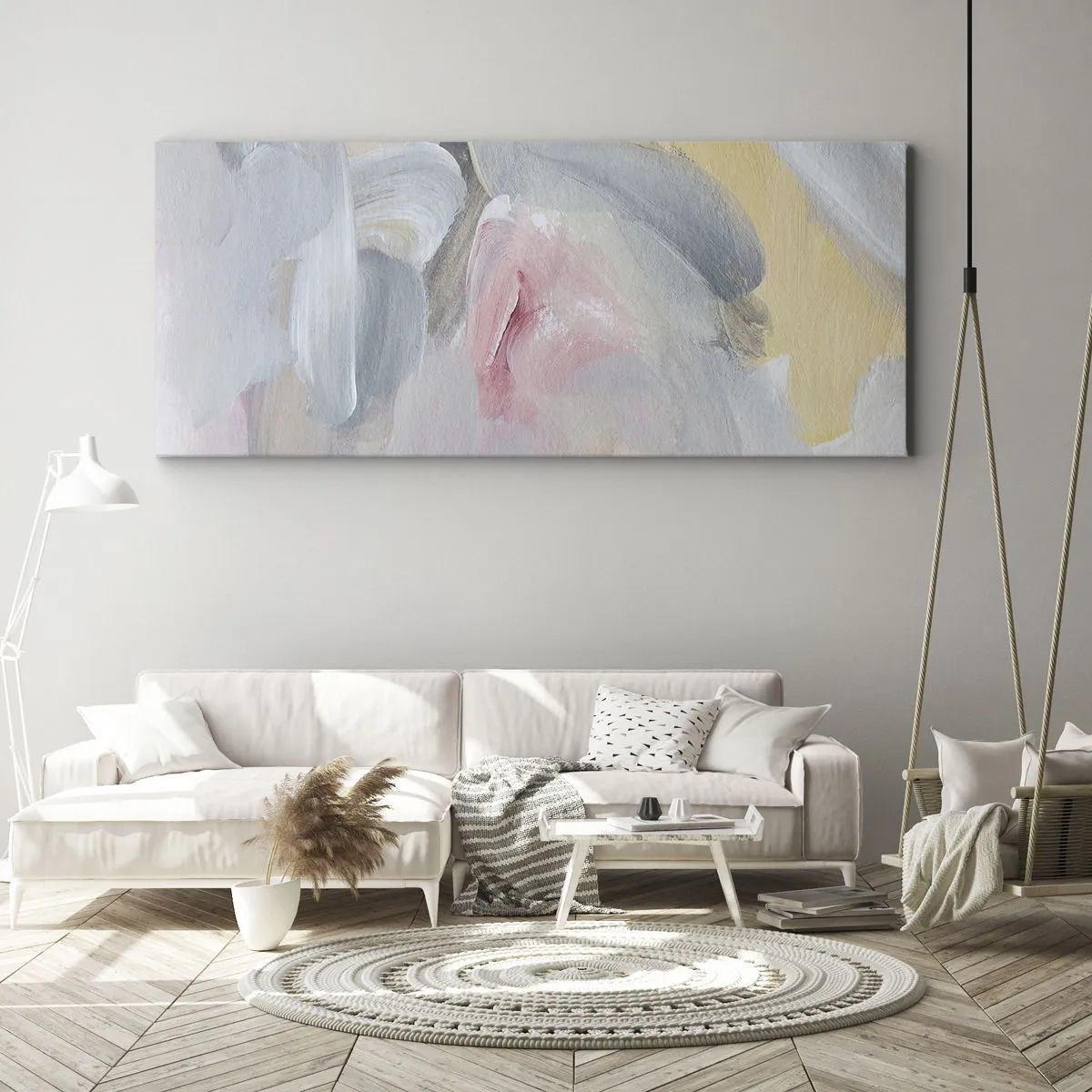 Obraz na płótnie - W pastelowym świecie - 100x40 cm