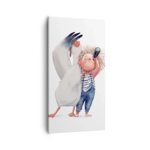 Obraz na płótnie - Plan wielkiej podróży - 55x100 cm