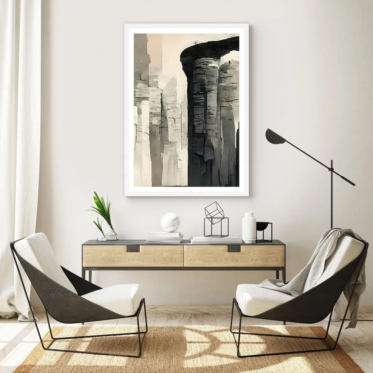 Plakat w białej ramie - Majestat antyku - 61x91 cm