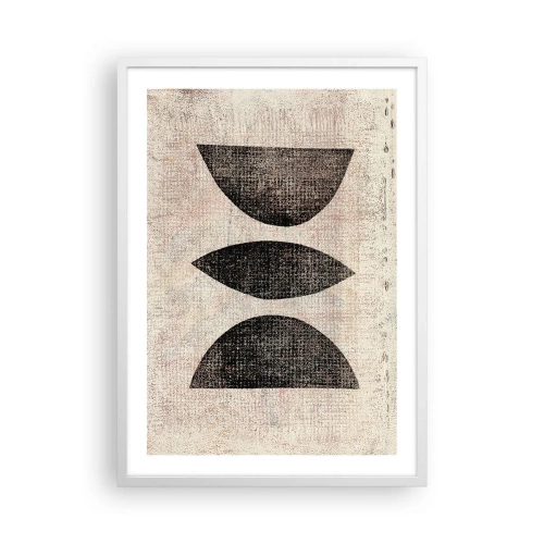 Plakat w białej ramie - Etniczna abstrakcja - 50x70 cm