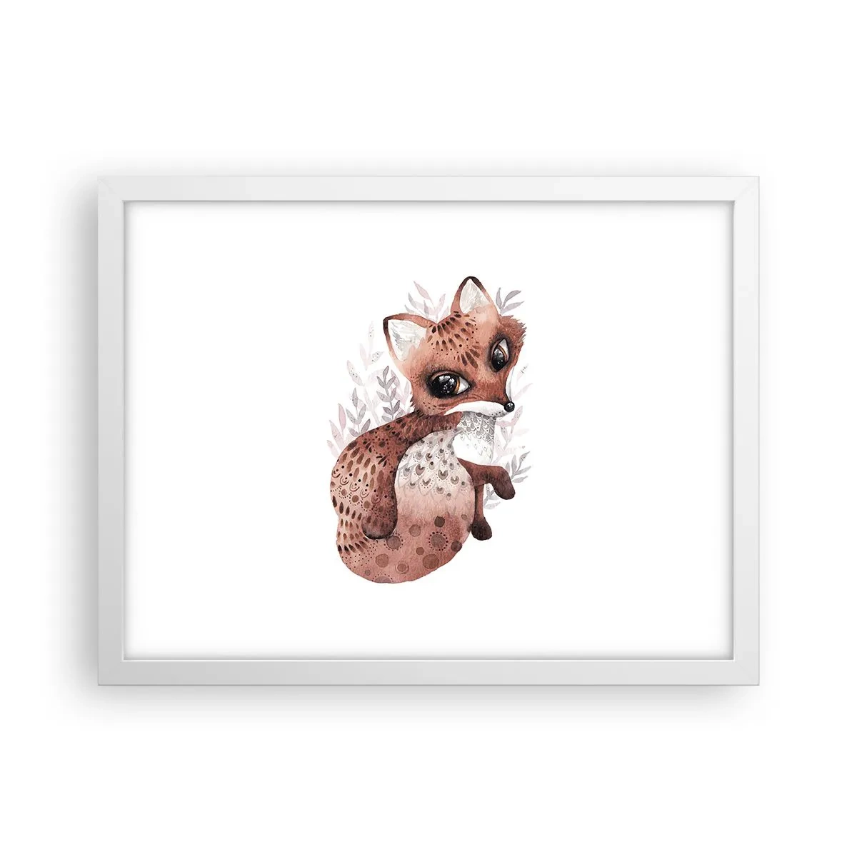 Plakat w białej ramie - Tylko pokochać - 40x30 cm