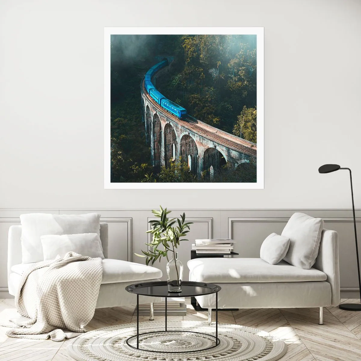 Plakat - Pociąg do natury - 40x40 cm