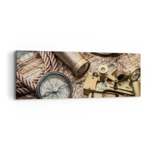 Obraz na płótnie - Wyznacz kurs - 90x30 cm