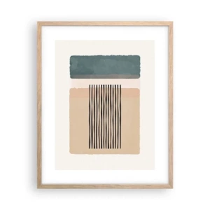 Plakat w ramie jasny dąb - Wszystko w porządku - 40x50 cm