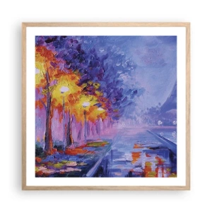 Plakat w ramie jasny dąb - Wymarzony spacer - 60x60 cm