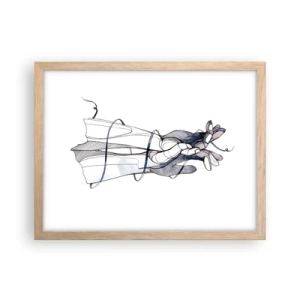 Plakat w ramie jasny dąb - Studium dotyku - 40x30 cm