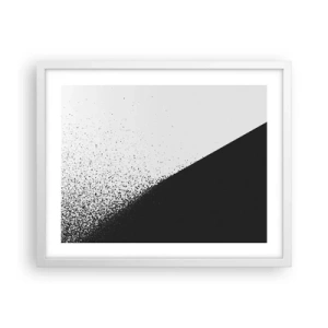 Plakat w białej ramie - Coraz szybciej, coraz więcej - 50x40 cm