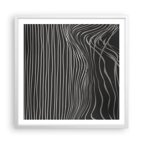 Plakat w białej ramie - Rytm i akcent - 60x60 cm