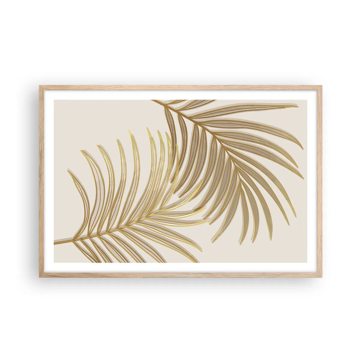 Plakat w ramie jasny dąb - Złota Palma! - 91x61 cm