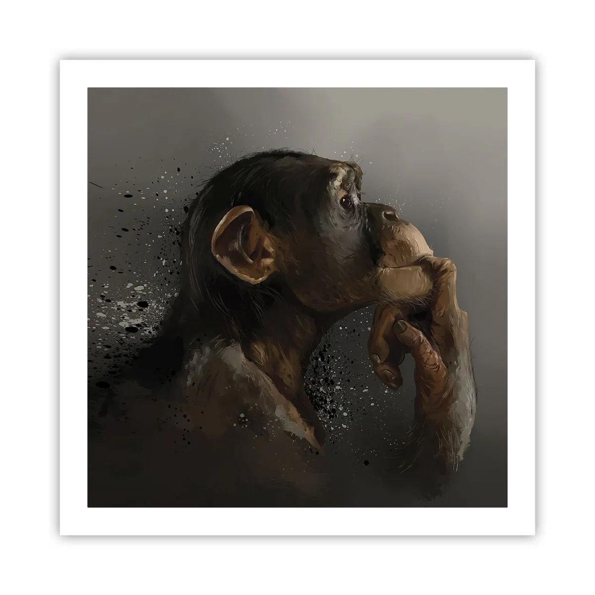 Plakat - Z pewnością myśliciel - 60x60 cm