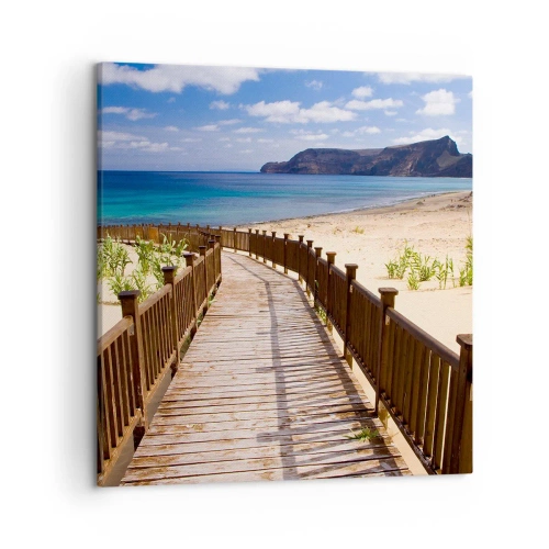 Obraz na płótnie - Zabierz mnie na wyspy szczęśliwe - 50x50 cm