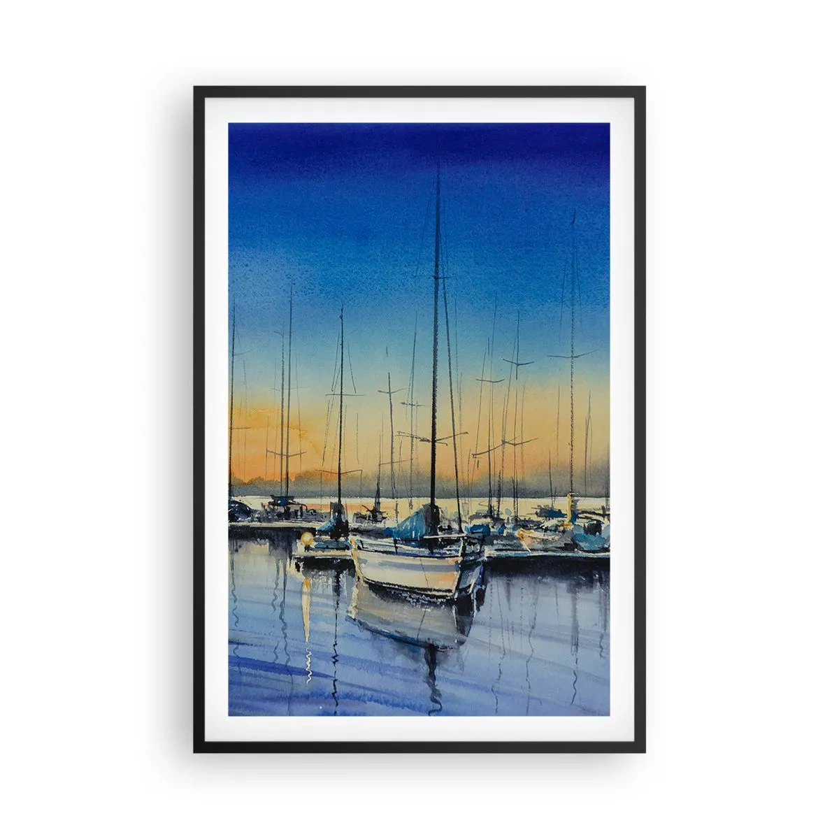 Plakat w czarnej ramie - Koniec dobrego dnia - 61x91 cm