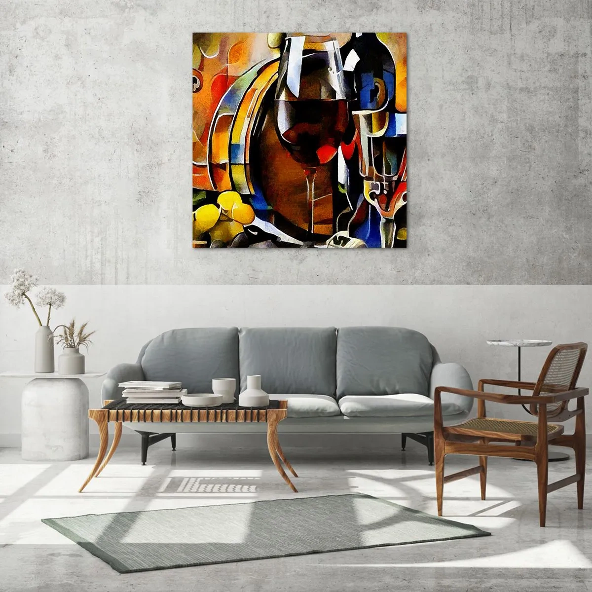 Obraz na szkle - I świat nabiera barw - 50x50 cm