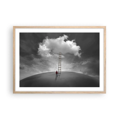 Plakat w ramie jasny dąb - Wszystko możliwe - 70x50 cm