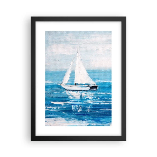 Plakat w czarnej ramie - Z przyjacielem u boku - 30x40 cm
