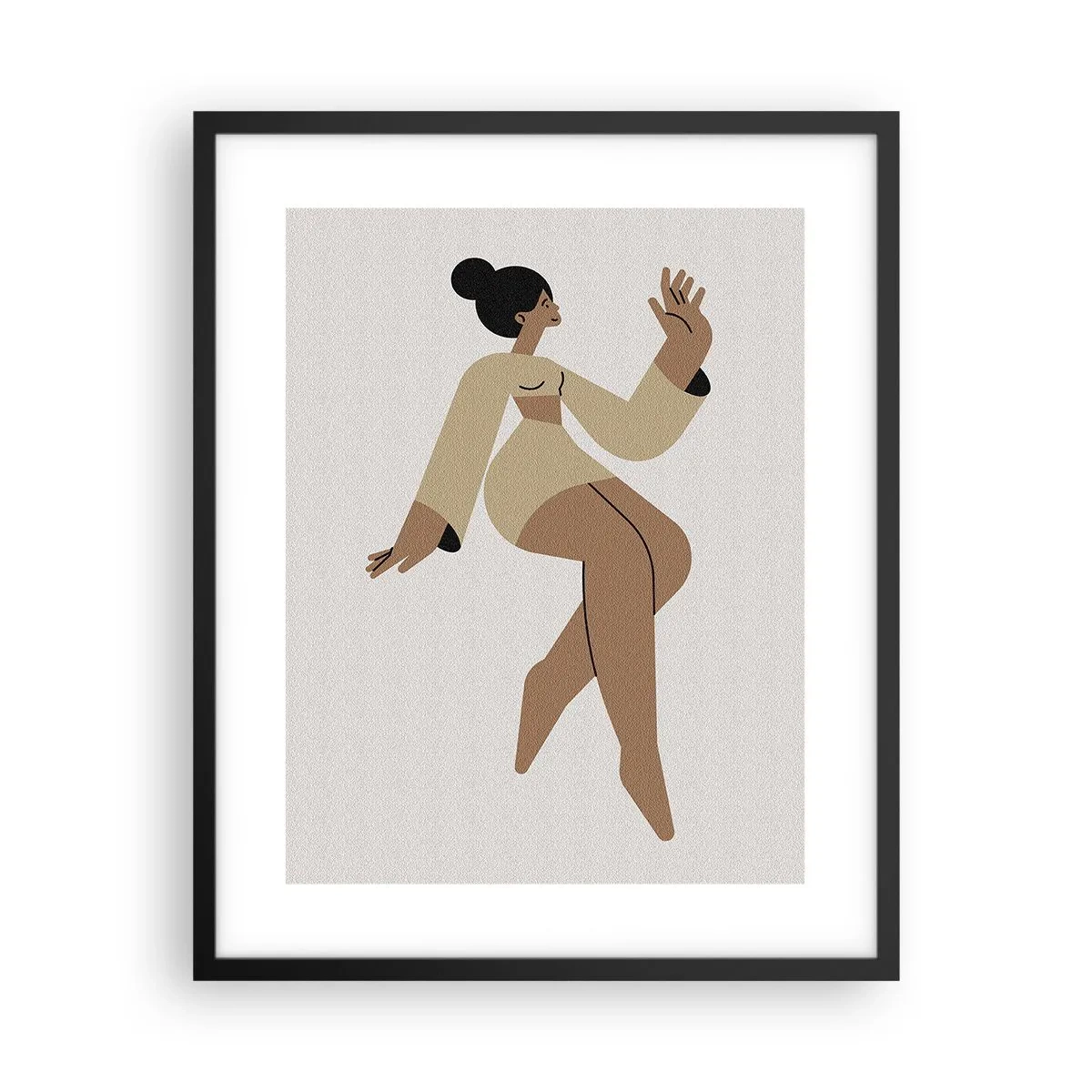 Plakat w czarnej ramie - Kształt wdzięku - 40x50 cm