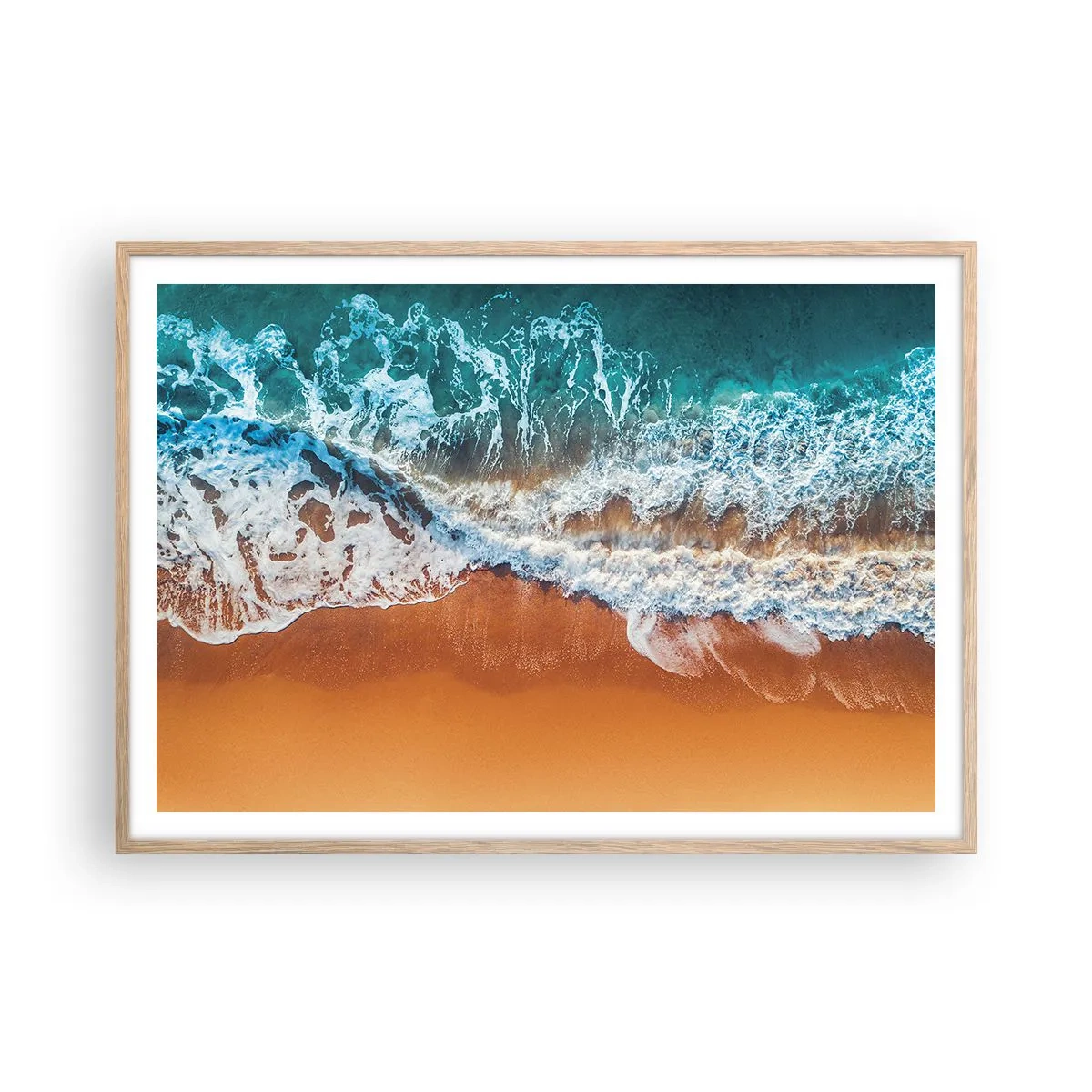 Plakat w ramie jasny dąb - Zawsze w parze - 100x70 cm