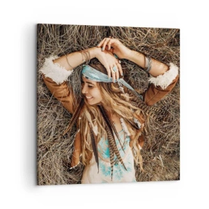 Obraz na płótnie - W drodze do lata miłości - 50x50 cm