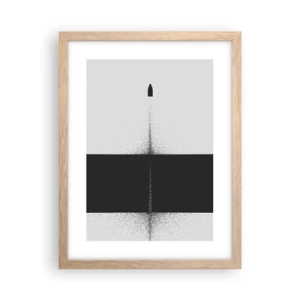 Plakat w ramie jasny dąb - Prosto do celu - 30x40 cm