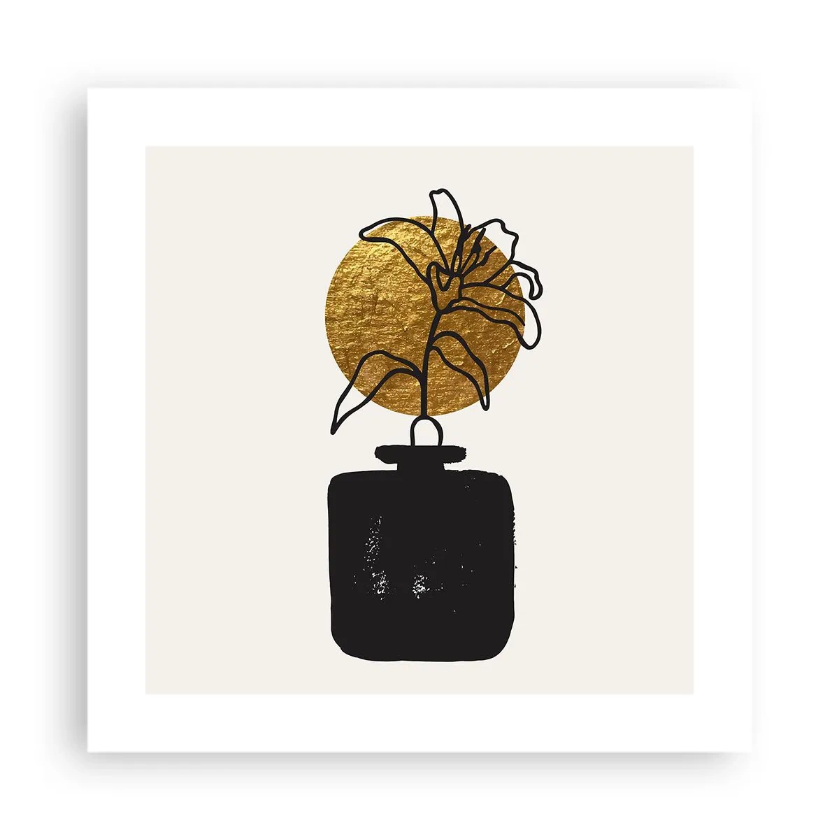Plakat - Piękno na wagę złota - 40x40 cm