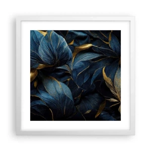 Plakat w białej ramie - Złotem podszyte - 40x40 cm