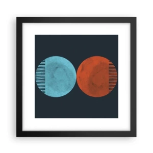 Plakat w czarnej ramie - Tylko geometria? - 30x30 cm
