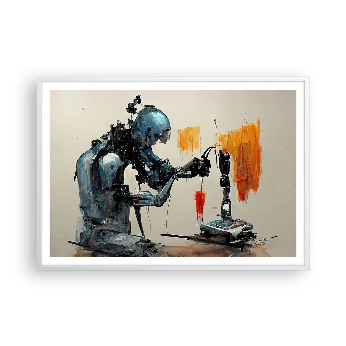 Plakat w białej ramie - Już jutro… - 100x70 cm