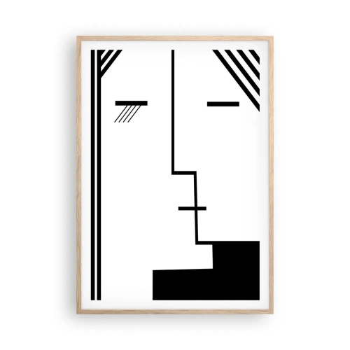 Plakat w ramie jasny dąb - Po prostu pocałunek - 70x100 cm