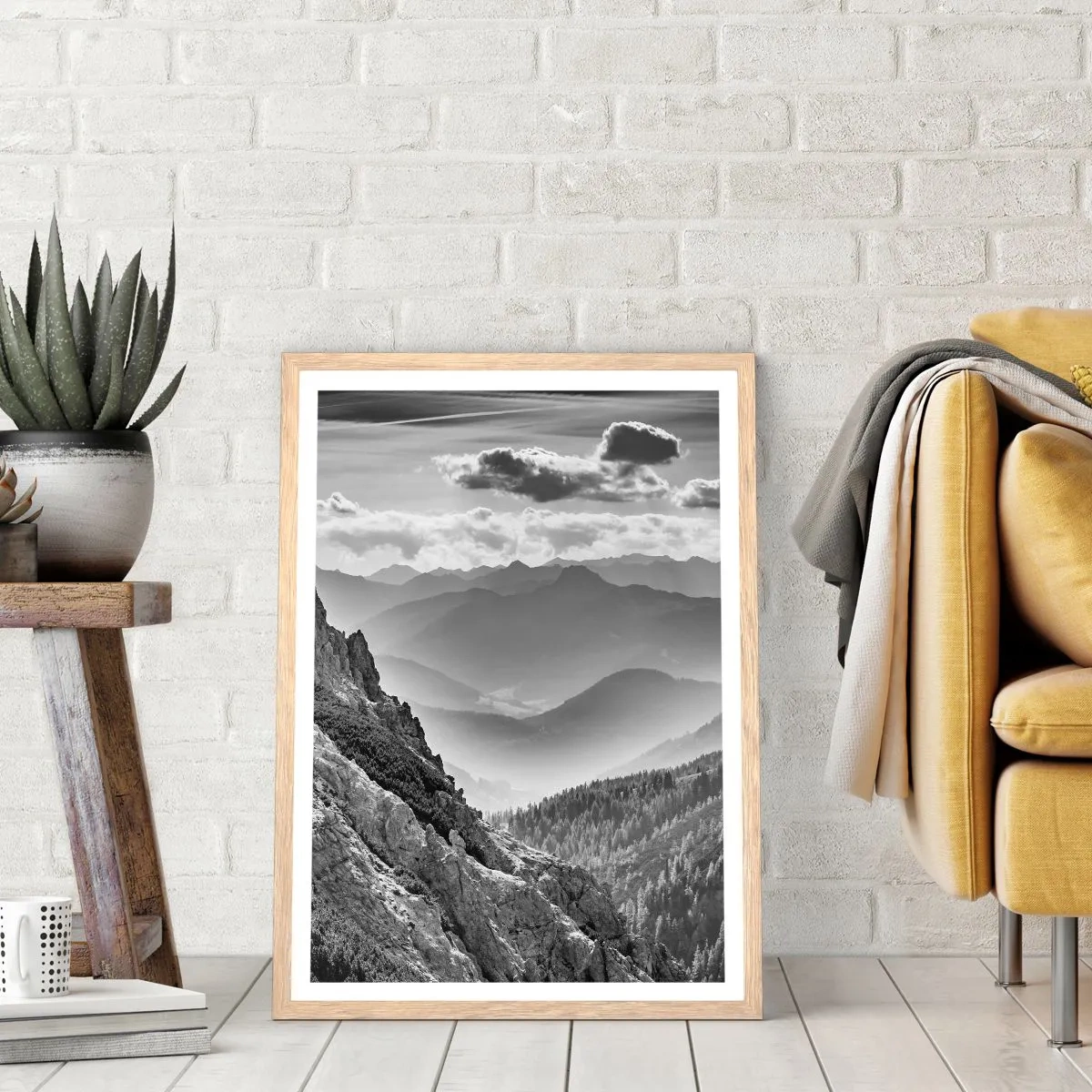 Plakat w ramie jasny dąb - Aż po horyzont - 50x70 cm