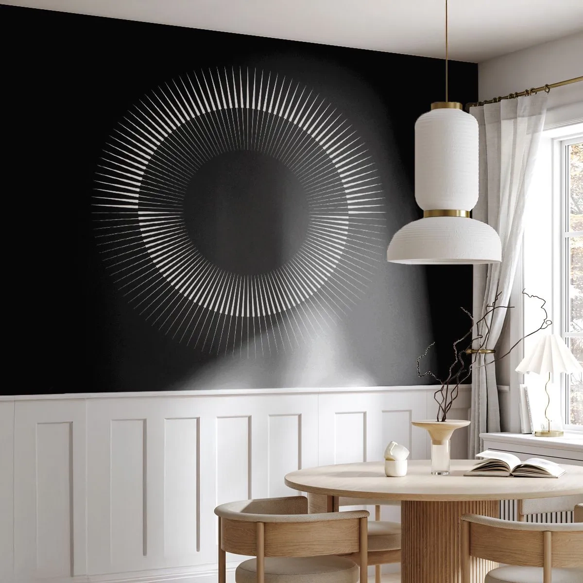 Fototapeta Premium Canvas - Czarne Słońce - Ciemny, Słońce, Koło - 350x256 cm