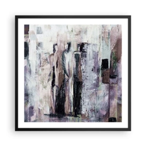 Plakat w czarnej ramie - Tajemnicza trójka - 60x60 cm