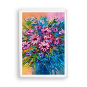 Plakat w białej ramie - Energia życia - 70x100 cm