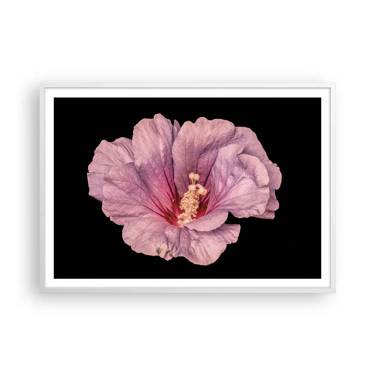 Plakat w białej ramie - Prosto do serca - 100x70 cm