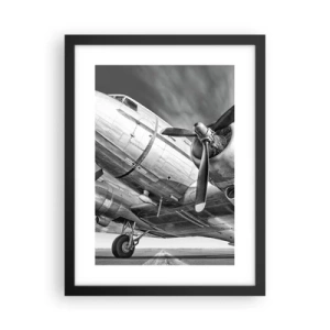 Plakat w czarnej ramie - Zawsze gotowy do lotu - 30x40 cm