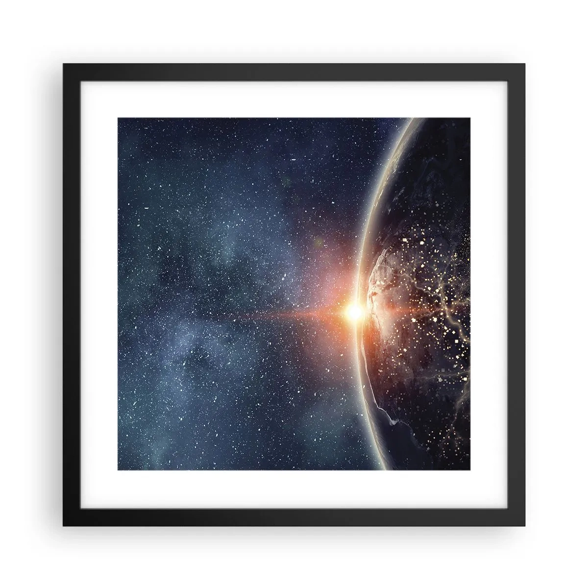 Plakat w czarnej ramie - W nowej perspektywie - 40x40 cm