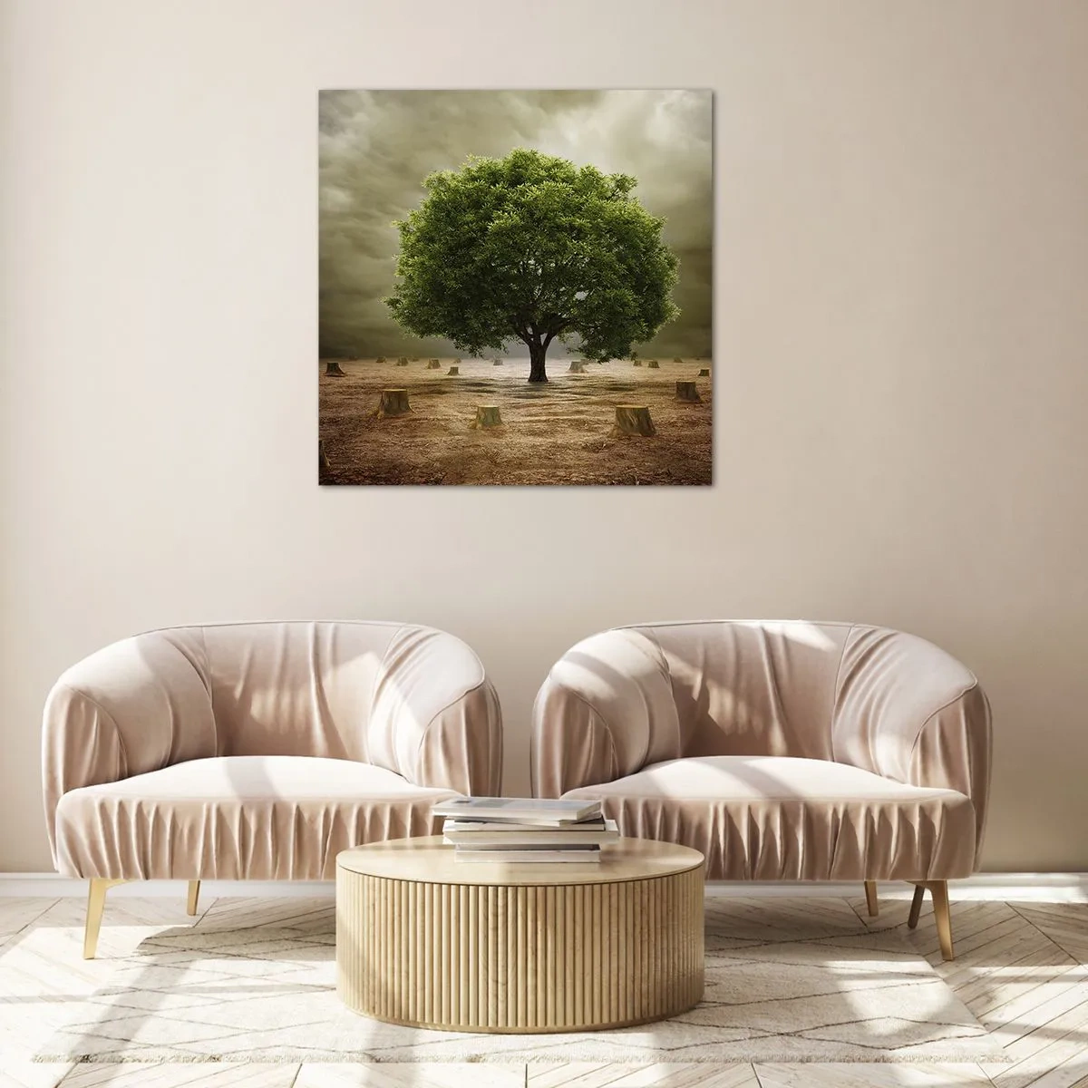 Obraz na szkle - Cała nadzieja - 70x70 cm