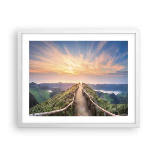 Plakat w białej ramie - Blisko nieba - 50x40 cm