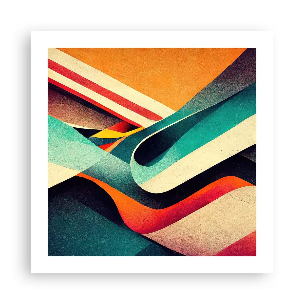 Plakat - Kompozycja intensywna - 50x50 cm