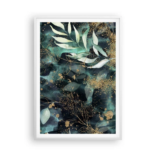 Plakat w białej ramie - Zaczarowany ogród - 70x100 cm