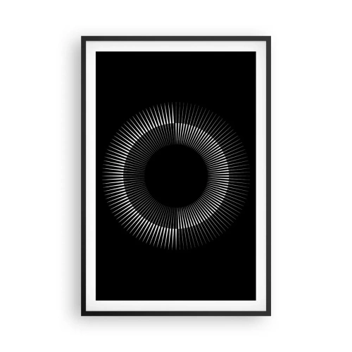 Plakat w czarnej ramie - Czarne Słońce - 61x91 cm