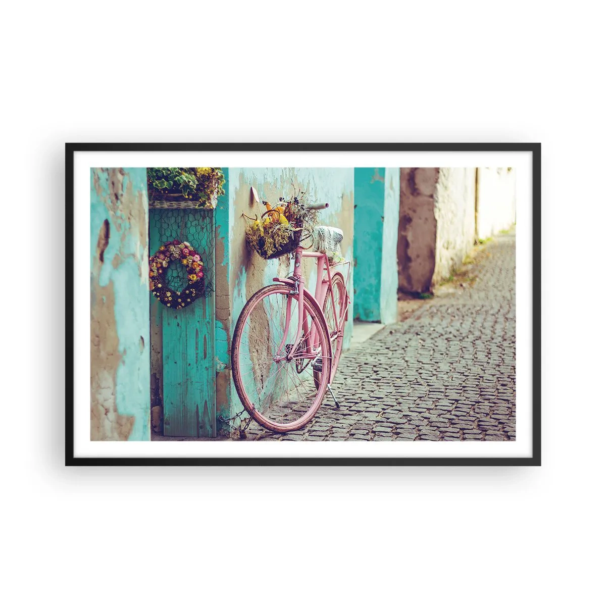 Plakat w czarnej ramie - Zaraz wracam - 91x61 cm