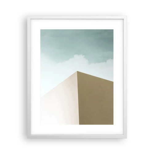 Plakat w białej ramie - Geometria słonecznego lata - 40x50 cm