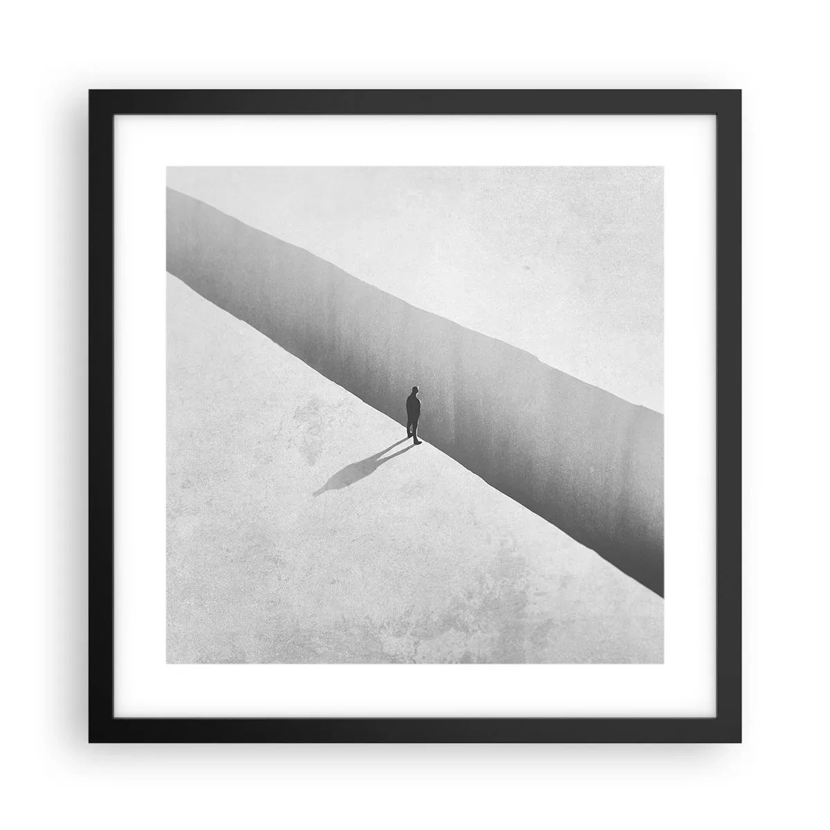 Plakat w czarnej ramie - Jasny cel - 40x40 cm