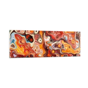 Obraz na szkle - Gdyby orzechy rozpływały się w miodzie - 90x30 cm