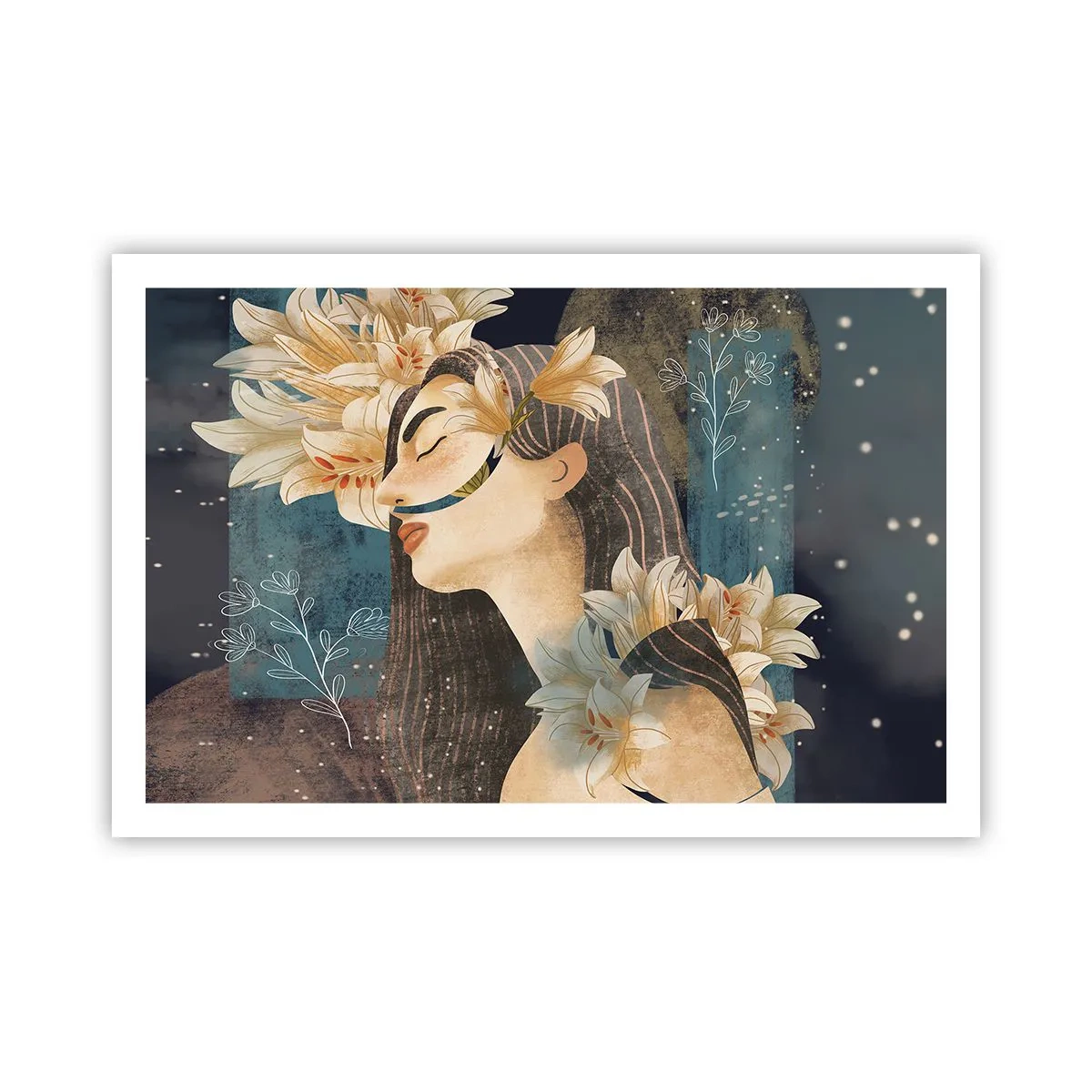 Plakat - Baśń o królewnie z liliami - 91x61 cm