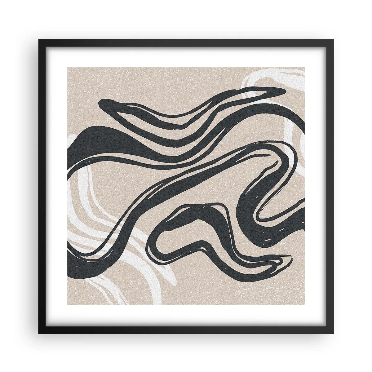 Plakat w czarnej ramie - Ekspresja zwielokrotniona - 50x50 cm